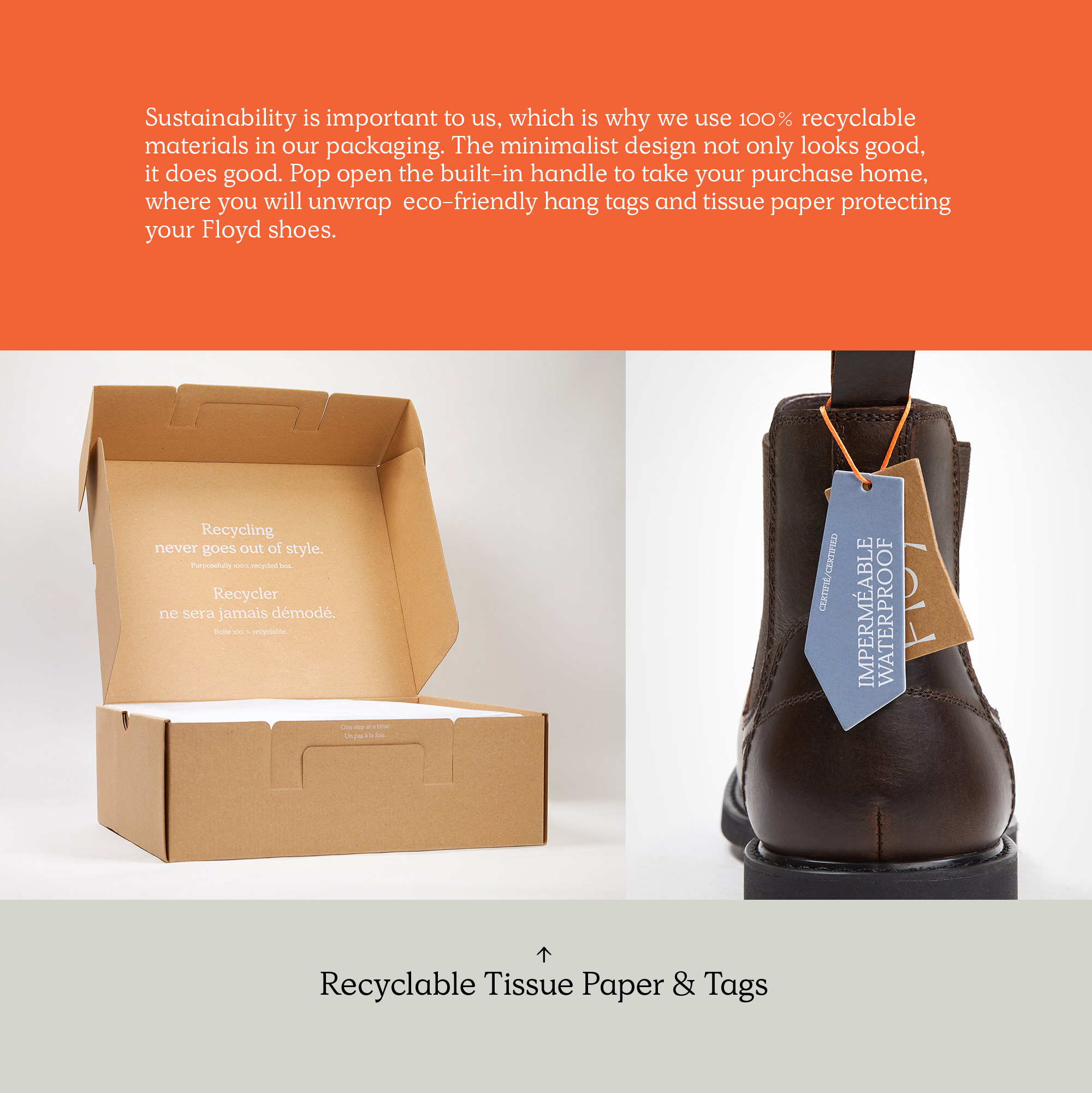 BOXES AND TAGS MADE FROM SUSTAINABLE MATERIALS