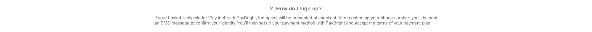 PayBright FAQ