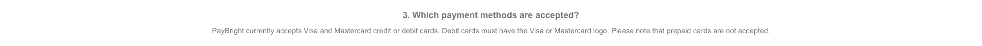 PayBright FAQ