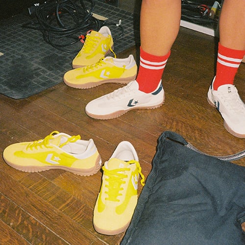 Shop Yellow Run star trainers from Converse