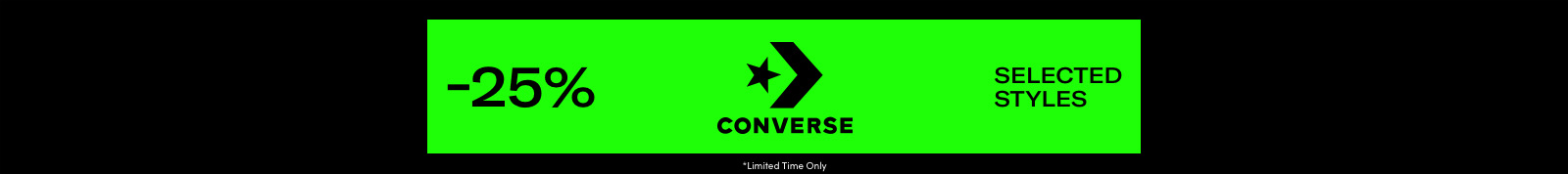 Converse - 25% off header image