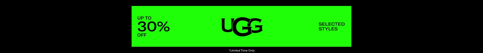 UGG - Up to 30% off header image