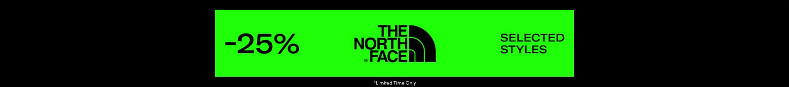 The North Face - 25% off header image