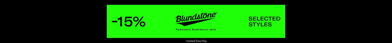 Blundstone - 15% off header image