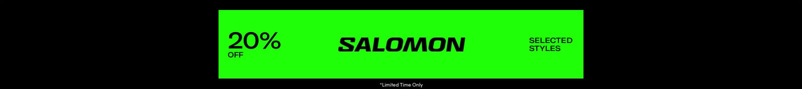 Salomon - 20% off header image