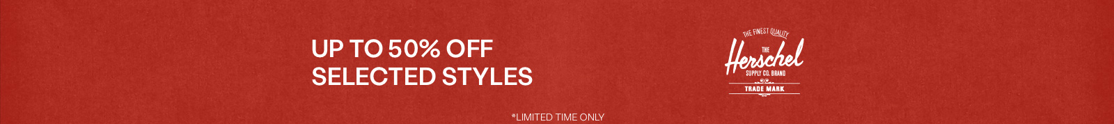 Herschel - Up to 50% off header image