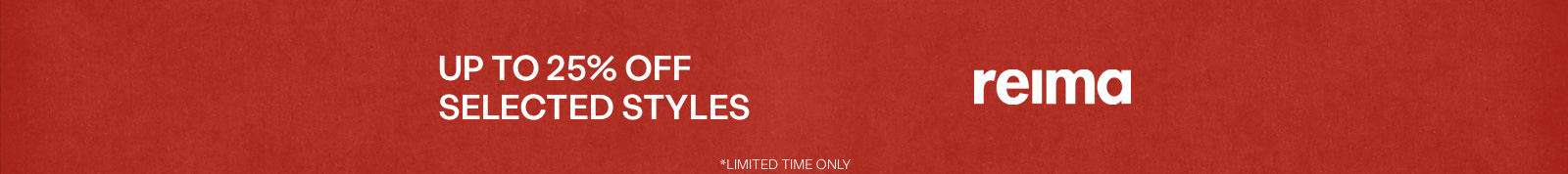 Reima - Up to 25% off header image
