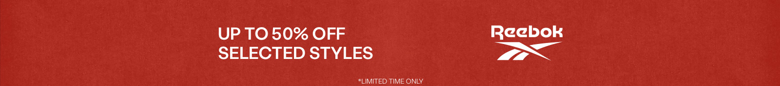 Reebok - Up to 50% off header image