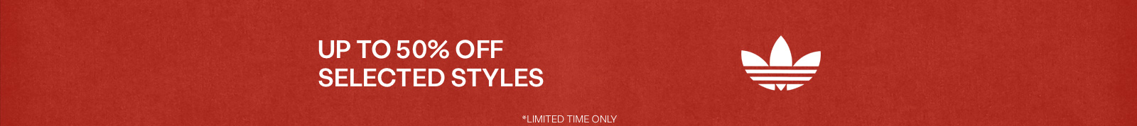 adidas - Up to 50% off header image