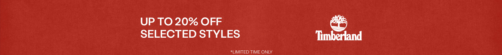 Timberland - Up to 20% off header image