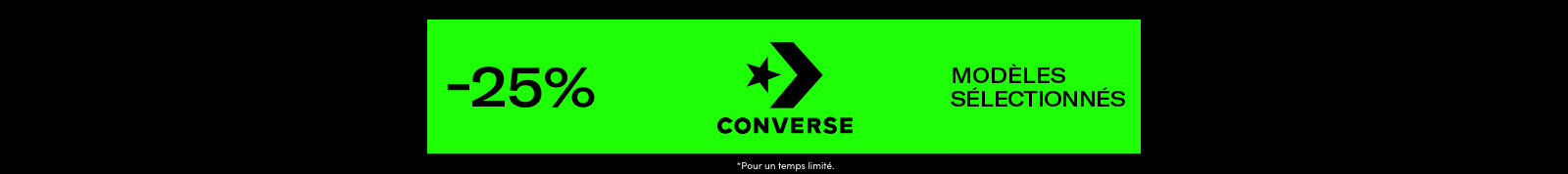 Converse - 20% de rabais header image