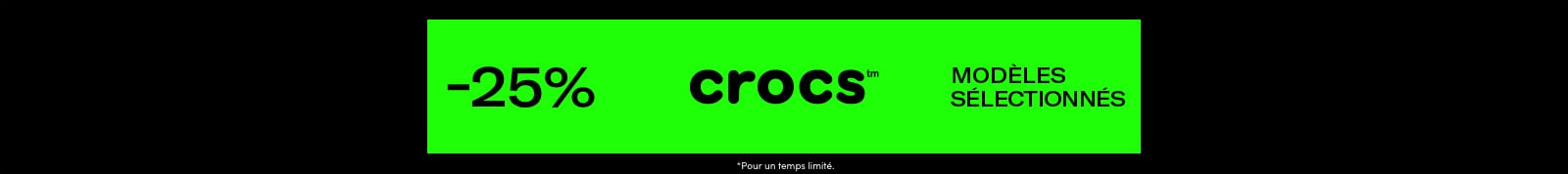 Crocs - 25% de rabais header image