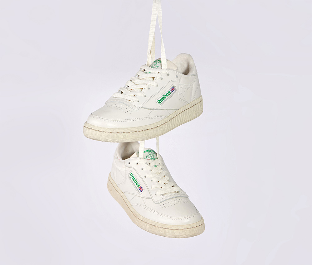 Reebok vintage club on sale c 85 green