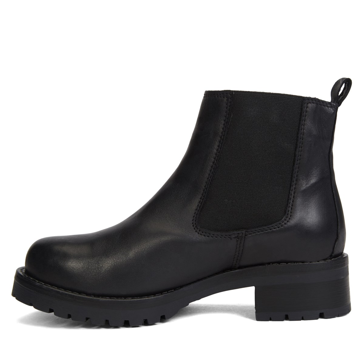 Beatrice Heeled Chelsea Boots in Black 