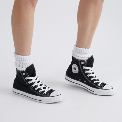 Baskets Chuck Taylor All Star tige montante noires pour femmes