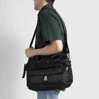 dr martens black flight tote backpack