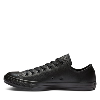 converse low leather black