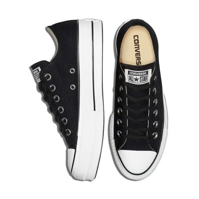 Converse noire hotsell basse plateforme