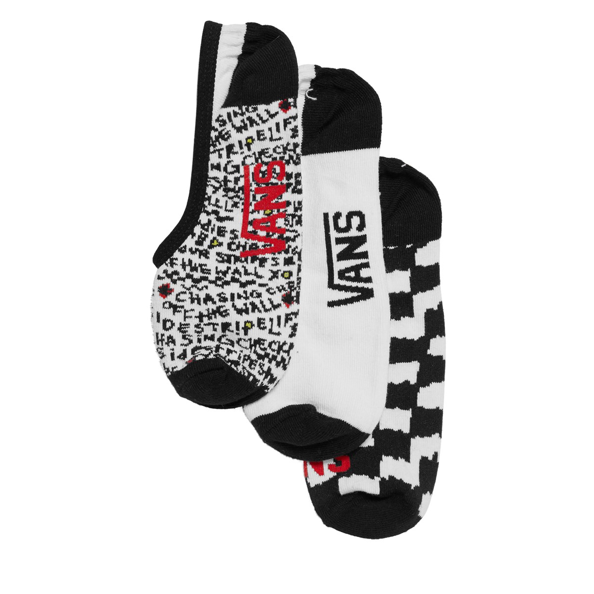 Women S 3 Pair Pack Of Diy Cherckerboard Canoodle No Show Socks