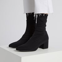 vagabond mya black stretch sock boots