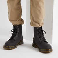 black doc marten boots mens