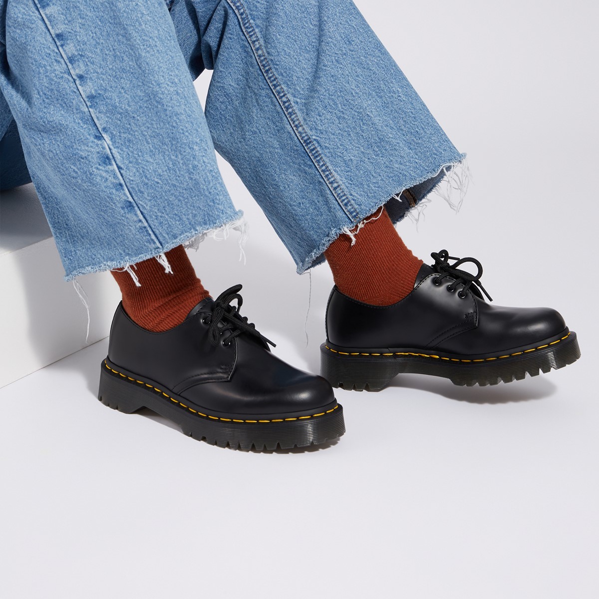 DR MARTENS 1461 Bex Smooth Contrast Leather Oxford Shoes ...