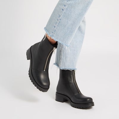 Women's Quinn Heeled Boots in Black Alternate View