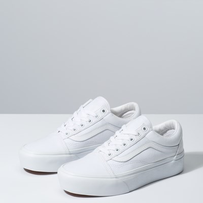 Old Skool Platform Sneakers in White 