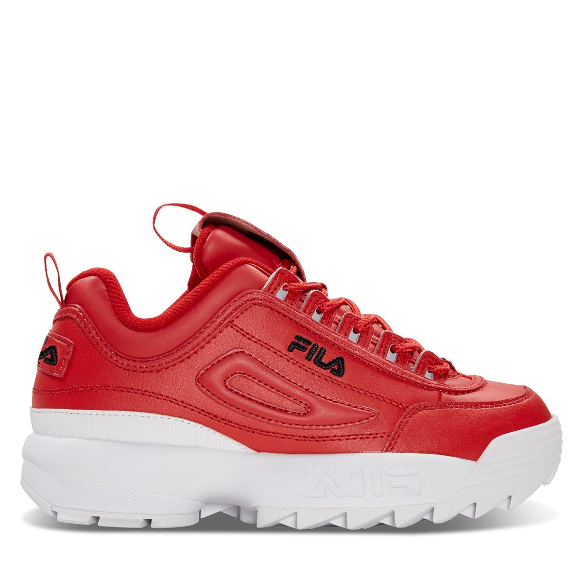 Disruptor II Premium Sneakers in Red 