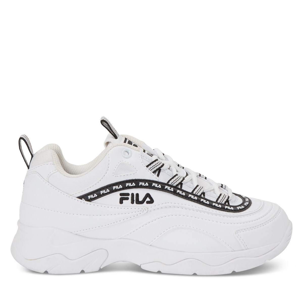 fila basic white shoes