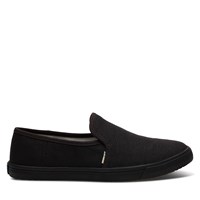slip on shoes all black