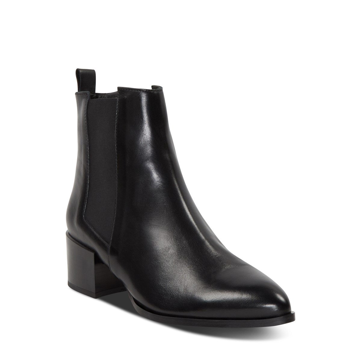 Marnie Slip On Ankle Boots in Black 