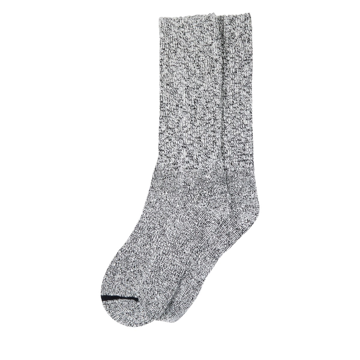 Cotton Ragg Crew Socks in Grey