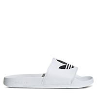 all white adidas slides