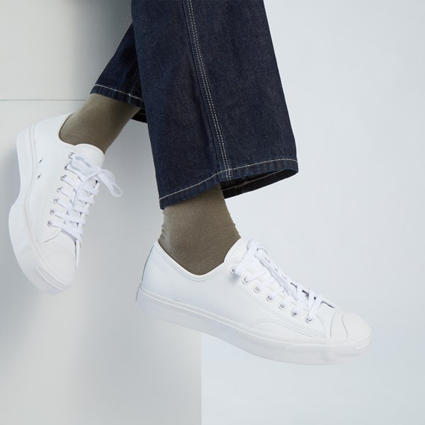 jack purcell leather ox white