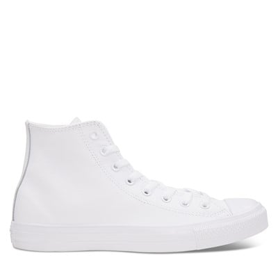 Chuck Taylor All Star Hi Leather Sneakers in Mono White
