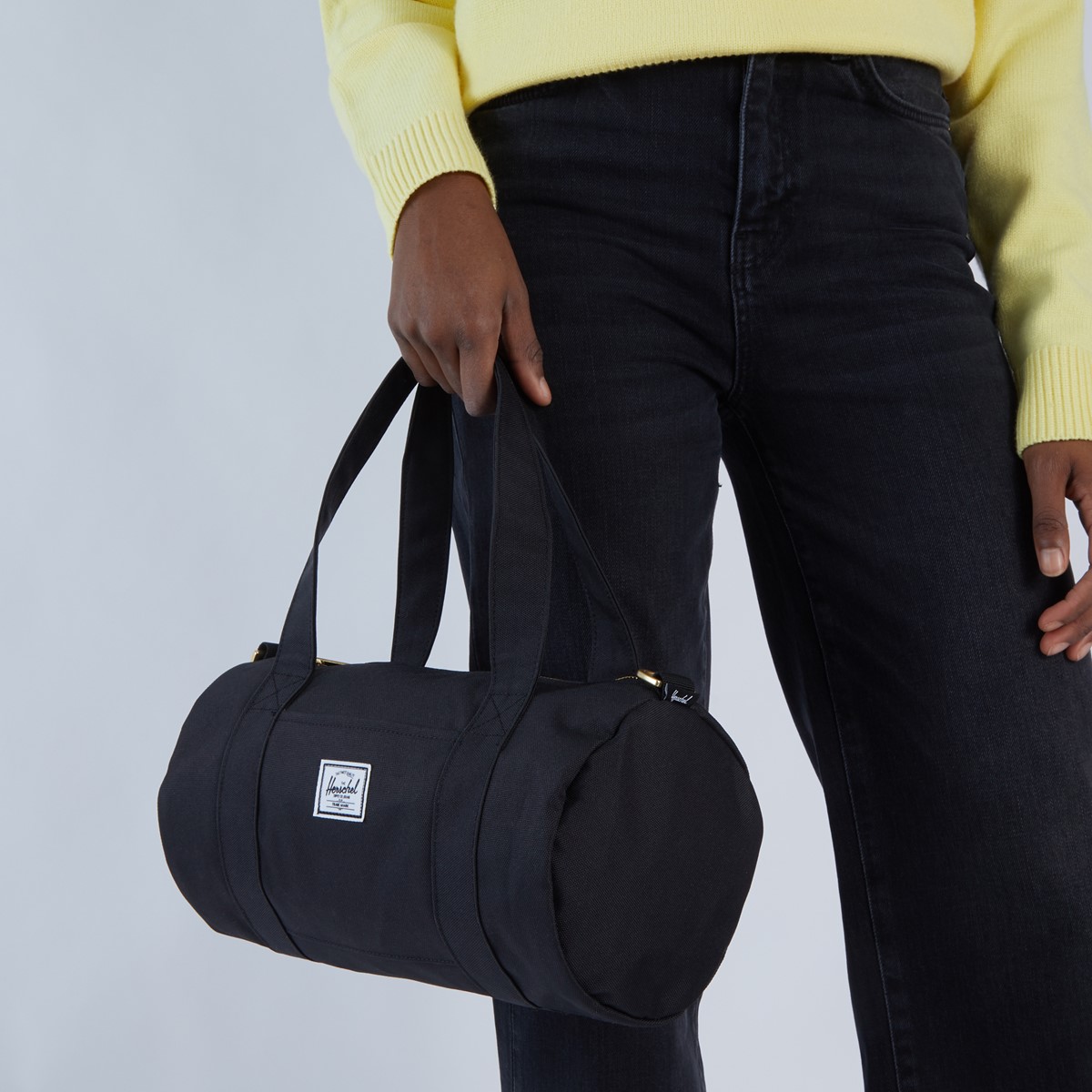 Sutton Mini Duffle Bag in Black | Little Burgundy