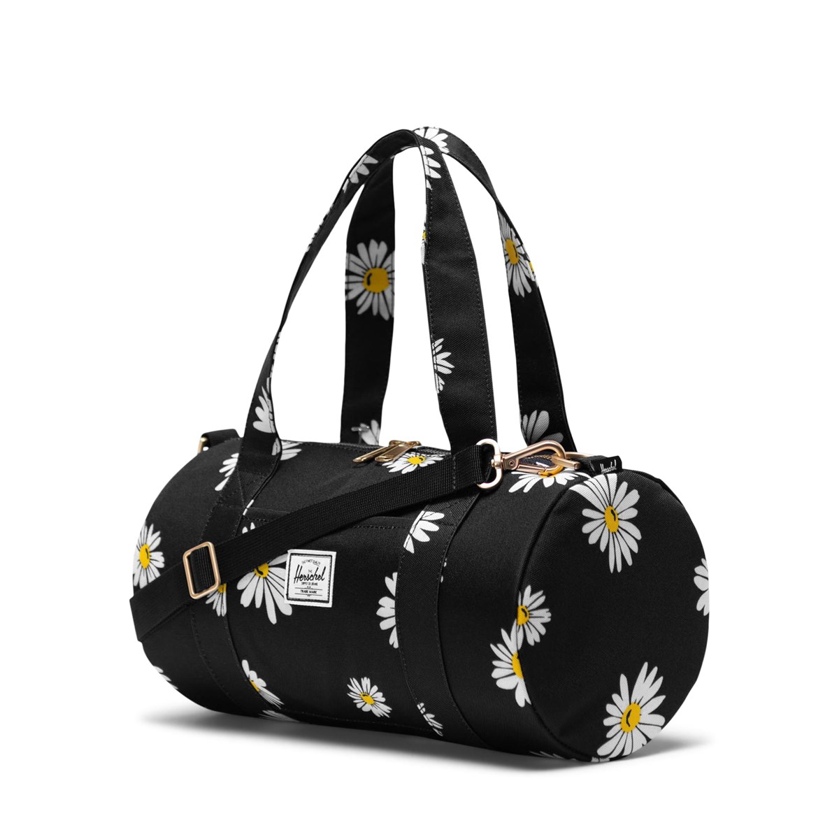 Daisy Sutton Mini Duffle Bag in Black | Little Burgundy