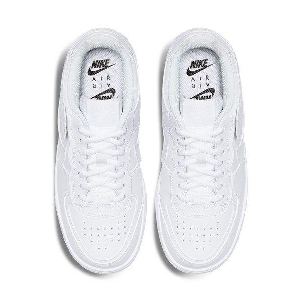 nike air force 1 shadow sneakers in white and burgundy