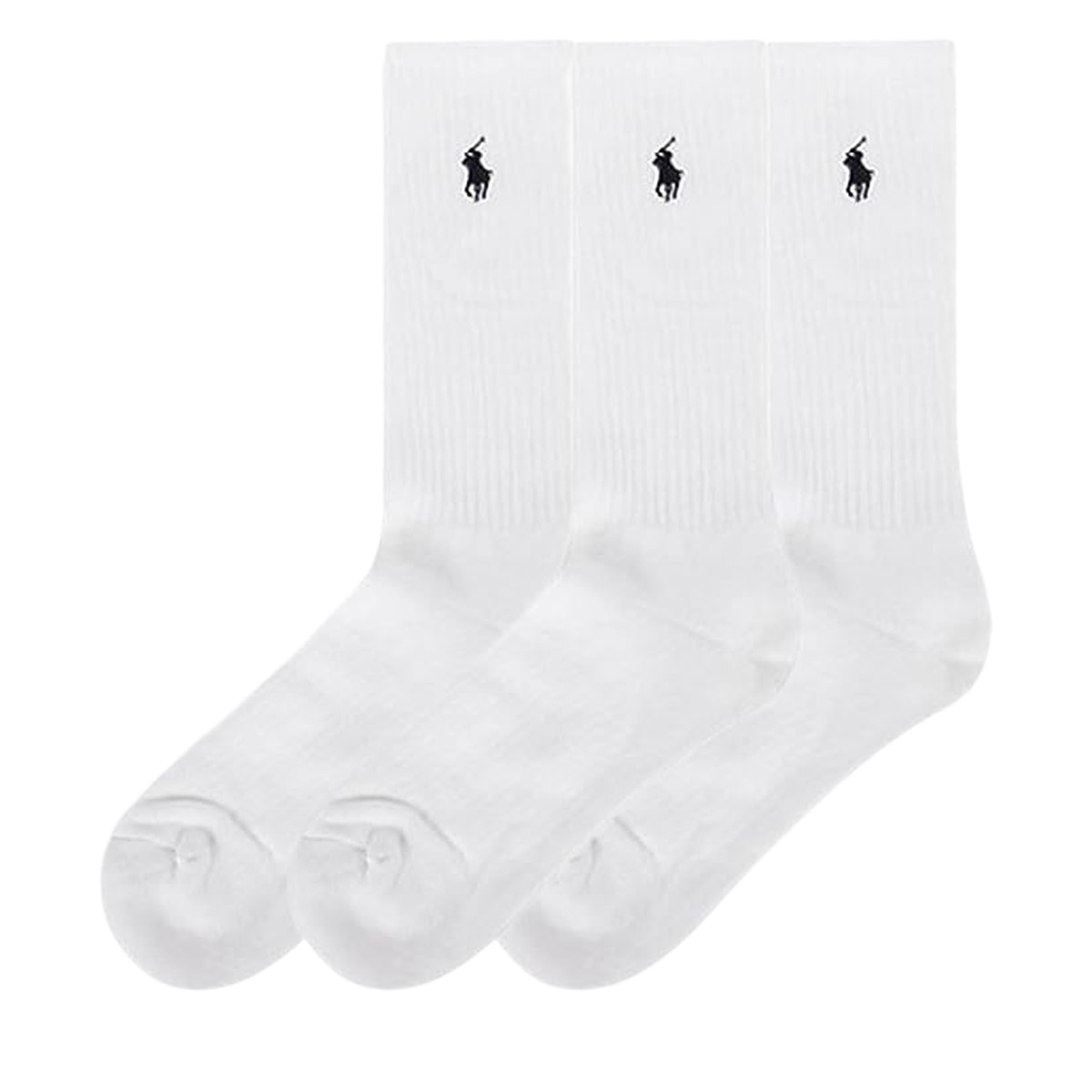 Men's Classic Cotton Crew Socks in White