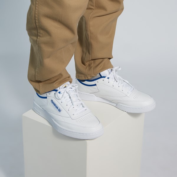 Men's Club C 35th Anniversary Sneakers in White/Blue | Little Burgundy
