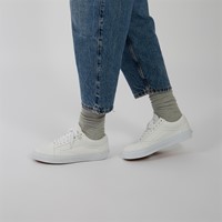 Alternate view of Men's Old Skool Leather Sneakers in White