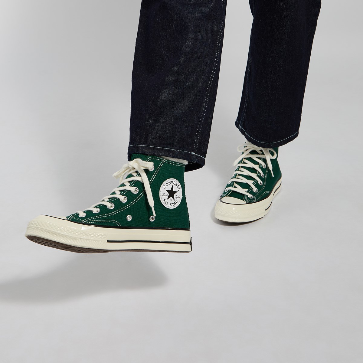 forest green converse