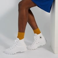 Alternate view of Baskets Chuck Taylor Hi Lugged Leather blanches pour femmes