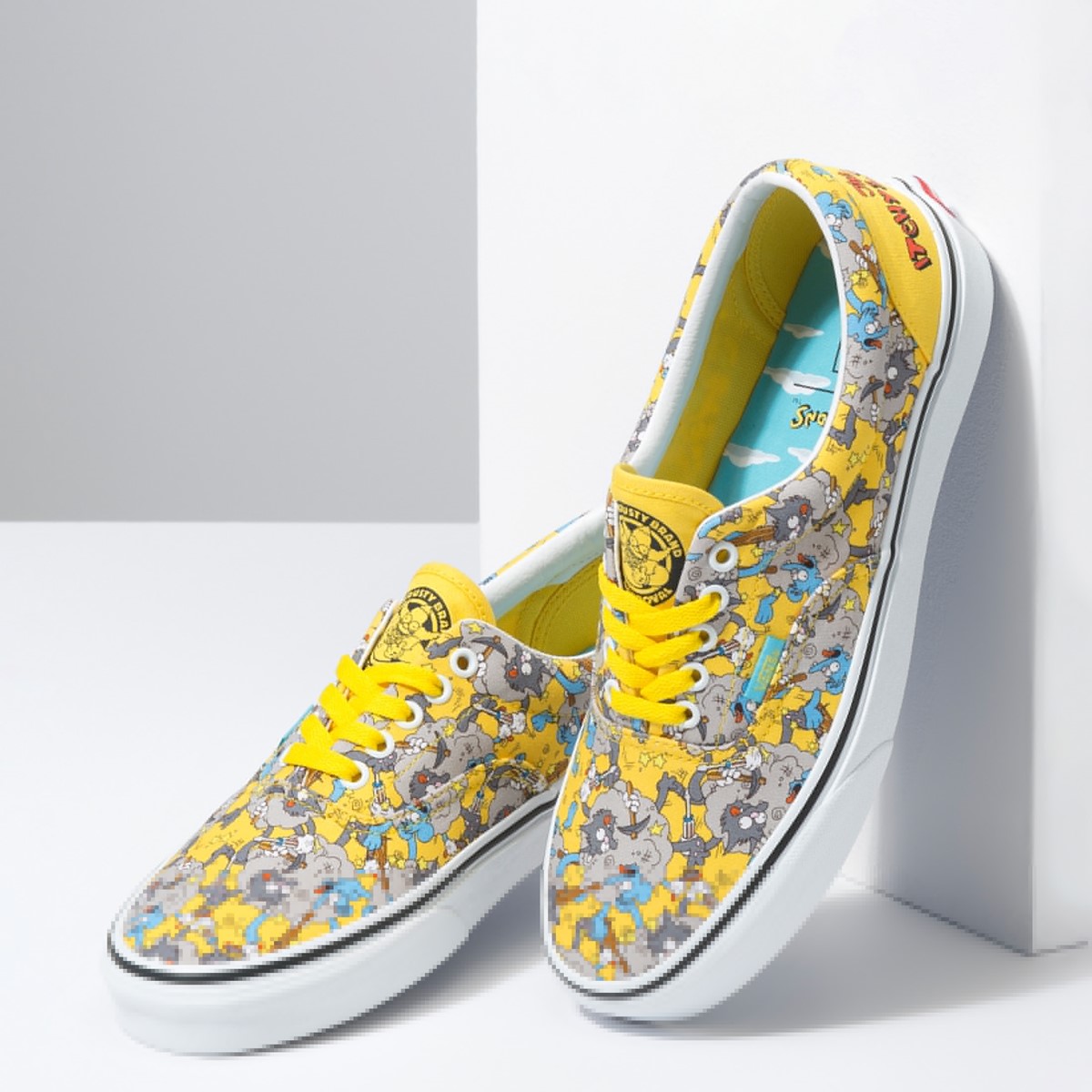 snoopy vans yellow and black