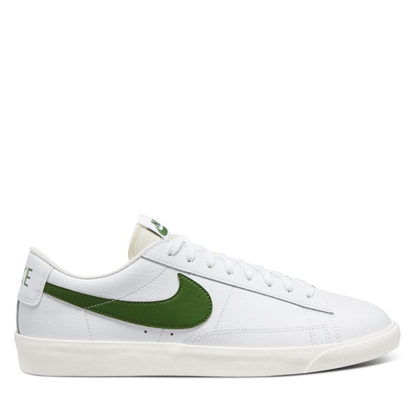 Men's Blazer Low Sneakers in White/Green