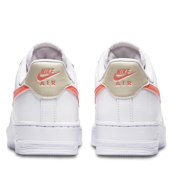 Women's Air Force 1 '07 Sneakers in White/Orange | Little Burgundy