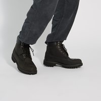 Men's 6 Fur Lined Boots in Black Alternate View