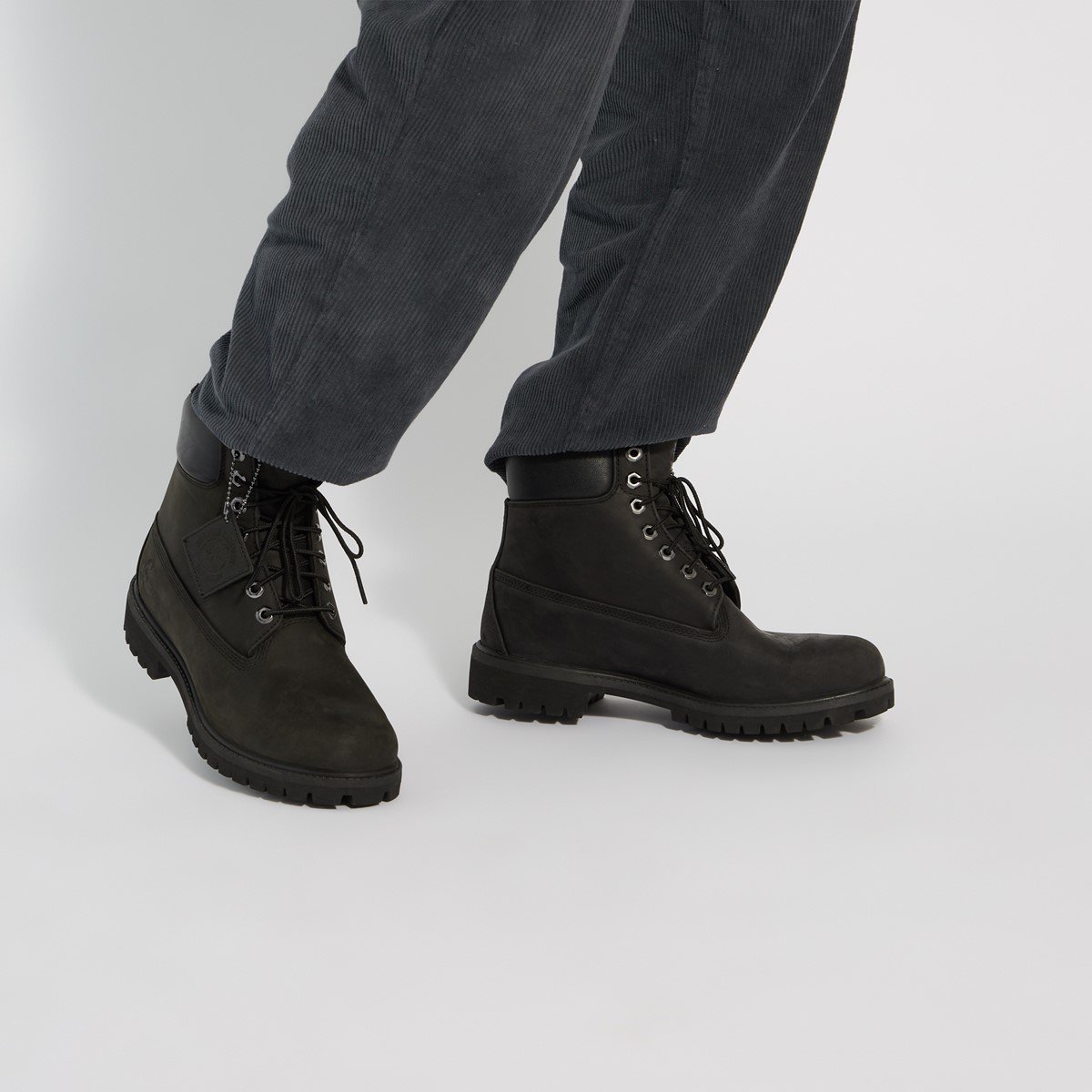 Men's 6-Inch Fur Lined Boots in Black | Little Burgundy