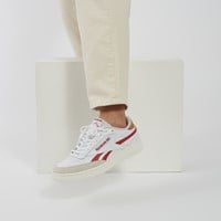 Men's Club C Revenge Sneakers in White/Red